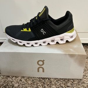 Cloudswift Brand New Charcoal grey/neon green MENS size 9.